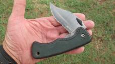 VTG Schrade USA Old Timer 47OT Linerlock Folding Pocket Knife Serrated