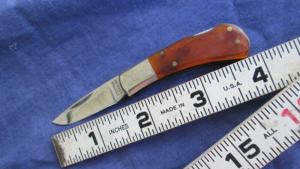 VTG EDGE MARK CAVALIER Japan Small Tiny Lockback Knife 11-322