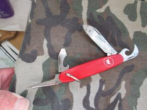 VTG IMPERIAL IRELAND Camp Scout Utility Knife RED