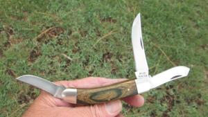 VTG BEAR HUNTER SOLINGEN 3 Blade Sowbelly Pocket Knife
