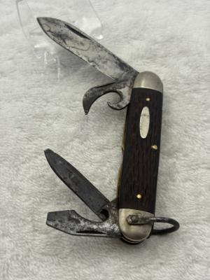 John Primble Belknap Hardware And Manufacturing Co Vintage 4 Blade Scout Camp Knife 3335 100