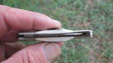 VTG EXPLORER SQUIER IV Japan Small Tiny Lockback Knife Stag Handles 11-384