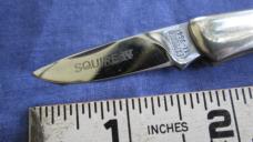 VTG EXPLORER SQUIER IV Japan Small Tiny Lockback Knife Stag Handles 11-384