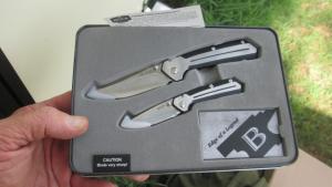 BUCK KNIVES 2 Knife GIFT Set NIB 241 & 242 Framelock Pocket Clip Folding Knives