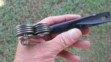 Vtg EKCO USA Black Pull Through Knife Blade Sharpener