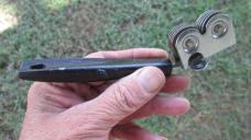 Vtg EKCO USA Black Pull Through Knife Blade Sharpener