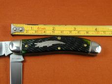 Great Eastern Cutlery GEC Swamp Green Jigged Bone Bayou Trapper Knife 1 of 486 NIT USA Made 888222