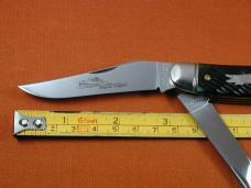 Great Eastern Cutlery GEC Swamp Green Jigged Bone Bayou Trapper Knife 1 of 486 NIT USA Made 888222