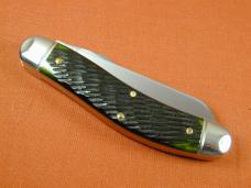 Great Eastern Cutlery GEC Swamp Green Jigged Bone Bayou Trapper Knife 1 of 486 NIT USA Made 888222