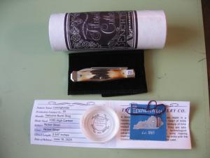   DANIELS FAMILY KNIFE BRANDS-TITUSVILLE CUTLERY-LEXINGTONIAN-BURNT STAG #2