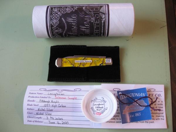 DANIELS FAMILY KNIFE BRANDS-TITUSVILLE CUTLERY-LEXINGTONIAN-SALESMAN SAMPLE DANIELS FAMILY KNIFE BRANDS-TITUSVILLE CUTLERY-LEXINGTONIAN-SALESMAN SAMPLE