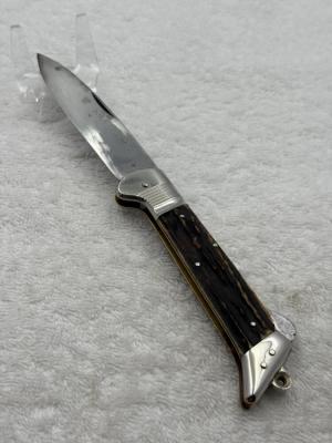 J S Holler & Co Vintage 1 Blade Lockback Folder Made In Germany Rare (#91) 