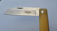 Spanish Clasp Knife Hand made New Sheepfoot blade marked Palles Solsona 4" Closed Light Weight