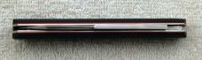 KRoo DragonFly Shadow 4.00" Closed with Black Linen Micarta Covers And Sheep Foot Blade (2)