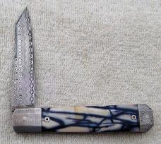 K'Roo DragonFly 4.00" Closed with Mammoth Tusk Ivory Covers And Sheep Foot Blade (5)