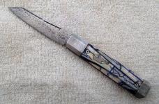 K'Roo DragonFly 4.00" Closed with Mammoth Tusk Ivory Covers And Sheep Foot Blade (5)