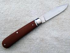 T.A. Davison Clip Jack #2418 3.875" with Natural Canvas Micarta Covers And Todd's Clip Blade (6)
