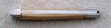 Bobby Toole Gunstock Tail-Lock 3.9375" with Interior Mammoth Ivory Covers And Spearpoint Blade (8)