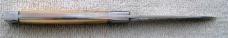 Bobby Toole Gunstock Tail-Lock 3.9375" with Interior Mammoth Ivory Covers And Spearpoint Blade (8)