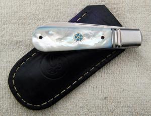 Vincenzo Balistreri Barlow 3.75" Closed with Mother of Pearl Covers And Lambs Foot Blade (11)