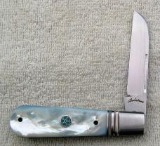 Vincenzo Balistreri Barlow 3.75" Closed with Mother of Pearl Covers And Lambs Foot Blade (11)