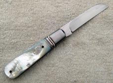 Vincenzo Balistreri Barlow 3.75" Closed with Mother of Pearl Covers And Lambs Foot Blade (11)