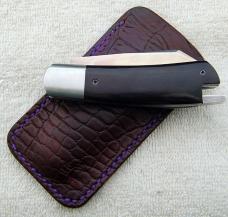 Vincenzo Balistreri Native Tail-Lock 3.75" Closed with Buffalo Horn Covers And Sheep Foot Blade (12)