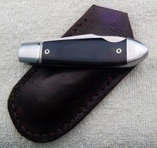 Vincenzo Balistreri Bullet Head Easy Open 3.75" with Buffalo Horn Covers And Spearpoint Blade (13)