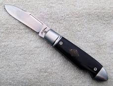 Vincenzo Balistreri Bullet Head Easy Open 3.75" with Buffalo Horn Covers And Spearpoint Blade (13)