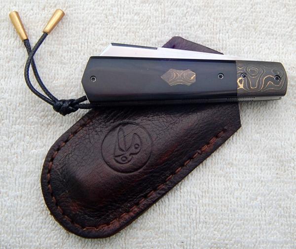 Vincenzo Balistreri White Wolf 3.9375" Closed with Buffalo Horn Covers And Sheep Foot Blade (14) Vincenzo Balistreri White Wolf 3.9375" Closed with Buffalo Horn Covers And Sheep Foot Blade (14)