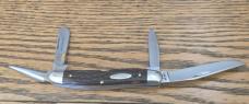 Vintage Case XX USA 64047 P 5 Dots 1975 4 Blade Stockman Knife Deep Cherry Red Bone Handle