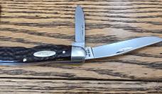 Vintage Case XX USA 64047 P 5 Dots 1975 4 Blade Stockman Knife Deep Cherry Red Bone Handle