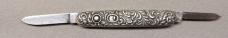 Early Schrade Cut Co Scroll Pattern Double Blade 