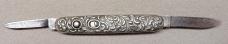 Early Schrade Cut Co Scroll Pattern Double Blade 
