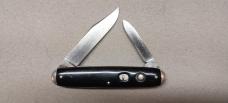 Schrade Cut Co Solid Black Double with Tip Bolsters