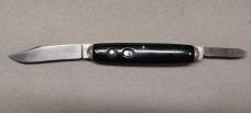Schrade Cut Co Solid Black Double with Tip Bolsters