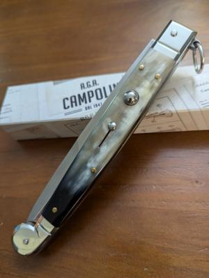 A.G.A. COMPOLIN 30CM-12INCH SICILIAN FIGHTER BRAZILIAN HORN AUTOMATIC