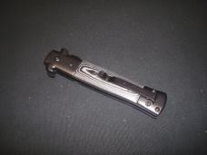 Black Micarta Stiletto Assisted Open Knife new in box