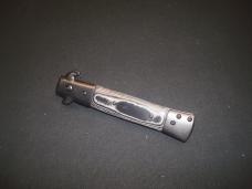 Black Micarta Stiletto Assisted Open Knife new in box