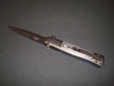 Black Micarta Stiletto Assisted Open Knife new in box