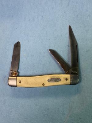 Vintage Ranger Stockman Pocket Knife – 3 Blade – 4” Closed – Made in Providence, USA