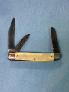 Vintage Ranger Stockman Pocket Knife – 3 Blade – 4” Closed – Made in Providence, USA