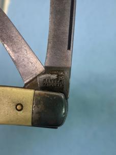 Vintage Ranger Stockman Pocket Knife – 3 Blade – 4” Closed – Made in Providence, USA