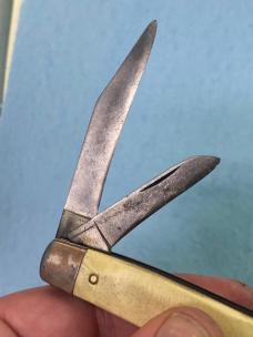 Vintage Ranger Stockman Pocket Knife – 3 Blade – 4” Closed – Made in Providence, USA
