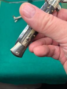 8” M. Italy Fulcrum Release Stiletto