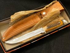 Rare CASE XX/USA Transition 2nd Cut Stag Thick Matched Handles 9” Overall Extremely Rare in Box,MINT