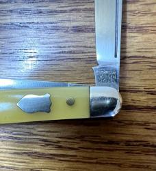 VINTAGE '57-'73 SCHRADE WALDEN NY USA 808Y POCKET KNIFE & VIEW TUBE BOX