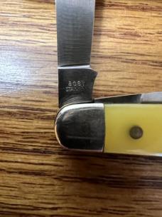 VINTAGE '57-'73 SCHRADE WALDEN NY USA 808Y POCKET KNIFE & VIEW TUBE BOX