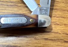 VINTAGE 63-73 SCHRADE WALDEN NY USA 108OT OLD TIMER POCKET KNIFE & VIEW TUBE BOX