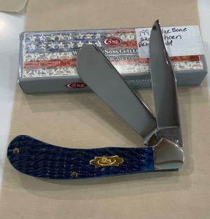 Case XX 1991 Large Blue BN Saddlehorn with brass shield